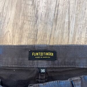 Flint & Tinder Pants Men's 36x34 Gray 365 5 Pocket Straight Leg. Workwear.